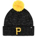 Women's '47 Black Pittsburgh Pirates Knit Cuffed Hat with Pom