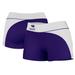 Women's Purple/White High Point Panthers Plus Size Curve Side Shorts