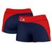 Women's Navy/Red Fresno State Bulldogs Curve Side Shorties