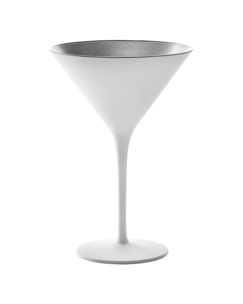 Stölzle Lausitz ELEMENTS Cocktailschale Weiß-Silber 6er Set Image