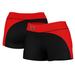 Women's Black/Red Lamar Cardinals Plus Size Curve Side Shorts