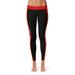 Women's Black/Green Hawaii Warriors Side Stripe Yoga Leggings