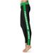 Women's Black/Kelly Green Marshall Thundering Herd Side Stripe Yoga Leggings