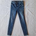 American Eagle Outfitters Jeans | Aeo Hi-Rise Jegging Stone Washed Jeans Size 2 Regular | Color: Blue | Size: 2