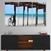 East Urban Home White Sand Beach In Zanzibar Island - Multipanel Modern Seascape Metal Artwork Metal in Blue | 28 H x 36 W x 1 D in | Wayfair