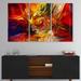 East Urban Home Illusions Of Stained Glass - Multipanel Abstract Metal Artwork Metal | 28 H x 36 W x 1 D in | Wayfair