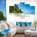 East Urban Home Beautiful Praslin Island Seychelles - Multipanel Large Seascape Art Metal Wall Art Metal | 1 D in | Wayfair