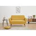 Wade Logan® Carolos 58" Round Arms Loveseat Polyester in Yellow | 33.86 H x 57.87 W x 31.1 D in | Wayfair AB9700A9D4D44A96A07F111E6AB1219C