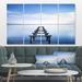 East Urban Home Jetty Remains In Lake - Multipanel Seascape Metal Wall Art Metal in Blue | 28 H x 1 D in | Wayfair 09F9A60012B040D18D8EB6E6DBE1A3F6