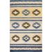 Geometric Gabbeh Kashkoli Oriental Wool Area Rug Hand-knotted Carpet - 6'5" x 9'7"