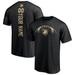 Men's Fanatics Branded Black Army Knights Playmaker Football Personalized Name & Number T-Shirt