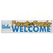 White UCLA Bruins 10'' x 40'' Friends & Family Welcome Sign