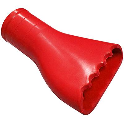 Delfin Industrial TA.0795.0000 Red Serrated Autoclavable NBR Rubber Nozzle for Vacuum Cleaners - 2" Diameter