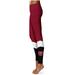 Women's Maroon Missouri State University Bears Color Block Yoga Leggings