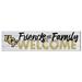 White UCF Knights 10'' x 40'' Friends & Family Welcome Sign