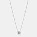 Coach Jewelry | Nwt Coach Open Circle Stone Strand Silver Tone Necklace | Color: Silver | Size: Os