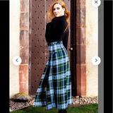 Burberry Skirts | Burberry Plaid Skirt Nwt | Color: Black/Green | Size: 8