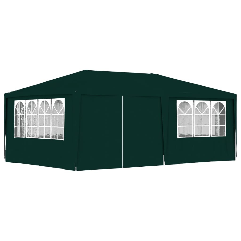 vidaXL Profi-Partyzelt mit Seitenwänden 4×6 m Grün 90 g/m² Image