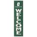 Green Charlotte 49ers 12'' x 48'' Welcome Outdoor Leaner