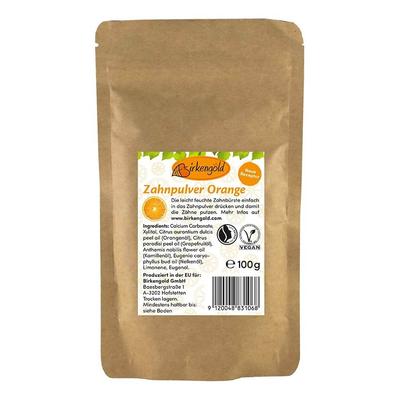 Birkengold Zahnpulver - Orange Nachfüllpack 100g 100 g Image