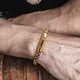 Bracelet pour hommes Bracelet à chaîne en boîte ronde bijoux empilables simples à maillons en