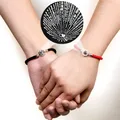 Bracelet de Projection «je t'aime» en 100 langues pour Couple en corde tressée pour amoureux