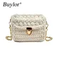 Buylor-Sac à Bandoulière Tissé pour Femme Fourre-Tout Simple Petits Sacs Initiés au Crochet JOogo