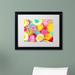 Trademark Fine Art "Rose Garden Circles 2" by Amy Vangsgard Framed Painting Print Canvas, Wood | 16 H x 20 W x 0.5 D in | Wayfair AV0227-B1620BMF