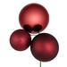 The Holiday Aisle® 18" Ball Ornament Christmas Pick, 2 per Bag Plastic in Red | 9 H x 9 W x 0.75 D in | Wayfair 1DC4ACF02C5D4DC384A0802191CE0979