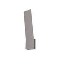 Kuzco Lighting Nevis Integrated LED Outdoor Armed Sconce Aluminum/Metal in Gray | 18 H x 4.5 W x 3.25 D in | Wayfair EW7918-GY