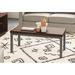 Steelside™ Altoona 4 Legs Coffee Table Wood/Metal in Brown/Gray | 16 H x 36 W x 18 D in | Wayfair 1425BE0B6E164F118AD6D00128C3DD6C