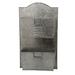 Galvanized Metal Two Tier Wall Pocket Organizer, Gray - 26 H x 4 W x 15 L Inches