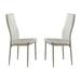 Bi-Cast Vinyl Side Chairs With Curvy Backs, Set of 2, White - 39 H x 20 W x 16.75 L Inches