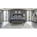 Martinique French Grey 4-piece Bedroom Set with 2 Nightstands and Chest