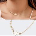 Free People Jewelry | Dainty Dove Necklace | 14k Gold Plated | Color: Gold | Size: Os