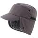 Connectyle Mens Winter Hat with Brim Warm Earflaps Hat Faux Fur Baseball Cap, Grey, One size