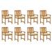 Winston Porter Outdoor Patio Dining Chair w/ Cushions Solid Wood Acacia Wood in Brown | 36.22 H x 22.44 W x 23.62 D in | Wayfair