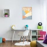 Stupell Industries Kids' Bold Sun Sunrise Rolling Hills Abstract Patterns Stretched Canvas Wall Art By Ziwei Li Canvas | Wayfair aj-380_wfr_24x30