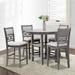 Red Barrel Studio® Rittany 4 - Person Counter Height Dining Set Wood/Upholstered in Gray | Wayfair 21DF3B0B7D4C449F8C929495AAEAEFE1