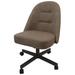 Latitude Run® Side Chair Faux Leather/Upholstered in Black/Brown | 37 H x 25 W x 23 D in | Wayfair E92793F8FE8D4C99AFAF0C52DFC88F13