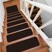 Black/Brown 0.2 x 31 W in Stair Treads - Lark Manor™ Arturas Stair Tread Synthetic Fiber | 0.2 H x 31 W in | Wayfair