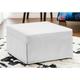 Talamo Italia - Lit pliant Ancilla, Pouf convertible en lit simple, 100% Made in Italy, Pouf de