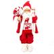 Père Noël traditionnel en velours rouge et fourrure blanche H 45 cm - Feeric Christmas - Rouge