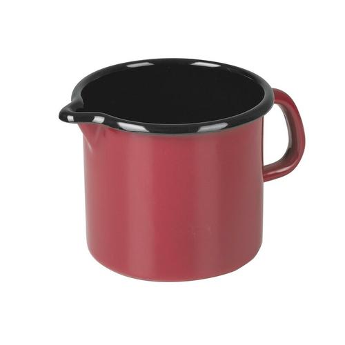 Riess-kelomat - RIESS Milchtopf 1l Ø12cm rot Emaille