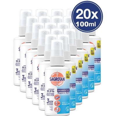 Sagrotan - Pumpspray Desinfektionspray Hygiene-Spray Bakterien 2l (20x 100ml)