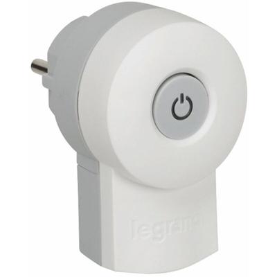 Schutzkontakt-Stecker Schalter beleuchtet weiß Stecker & Kupplungen - Legrand Image