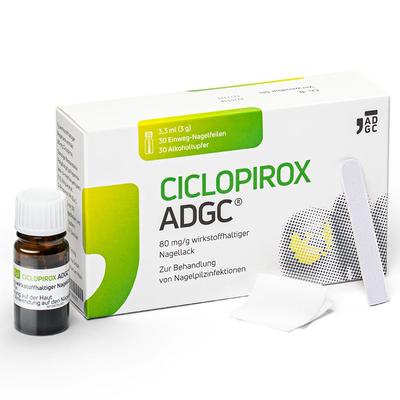 Ciclopirox Adgc 80 mg/g wirkstoffhalt.Nagellack 3,3 ml Wirkstoffhaltiger Nagellack Image
