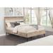 Pelle Rough Sawn Multi and Black Platform Bed with Flared Legs