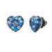 Kate Spade Jewelry | Kate Spade Something Sparkly Heart Clay Pav Studs | Color: Blue/Gold | Size: Os
