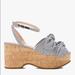 Kate Spade Shoes | Kate Spades Julep Platform Wedges 9 | Color: Blue/White | Size: 9